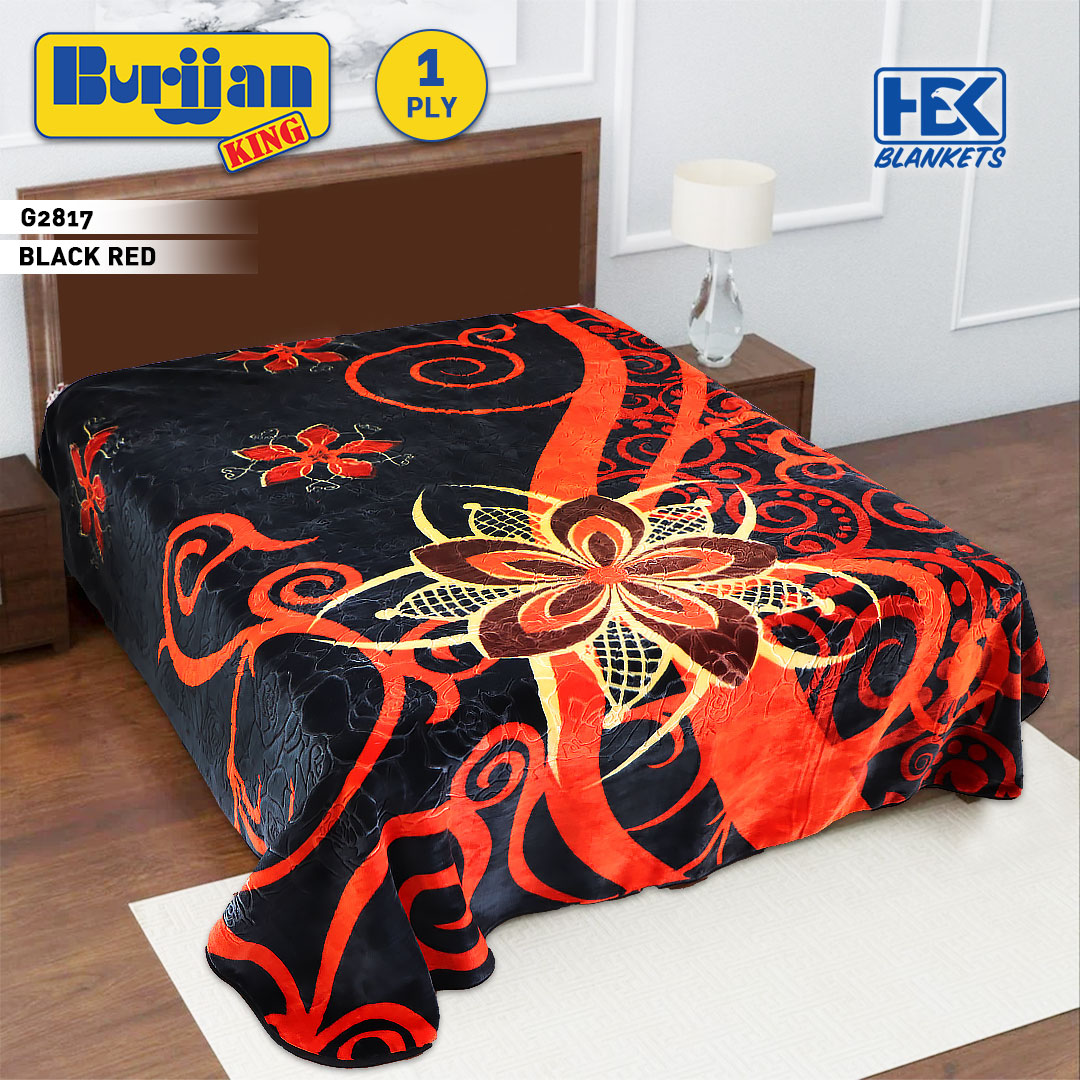 Burjjan King 1 Ply Double Bed Embossed Blanket HBK